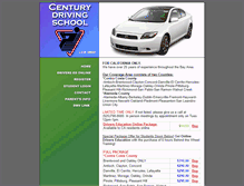 Tablet Screenshot of centurydrivingca.com